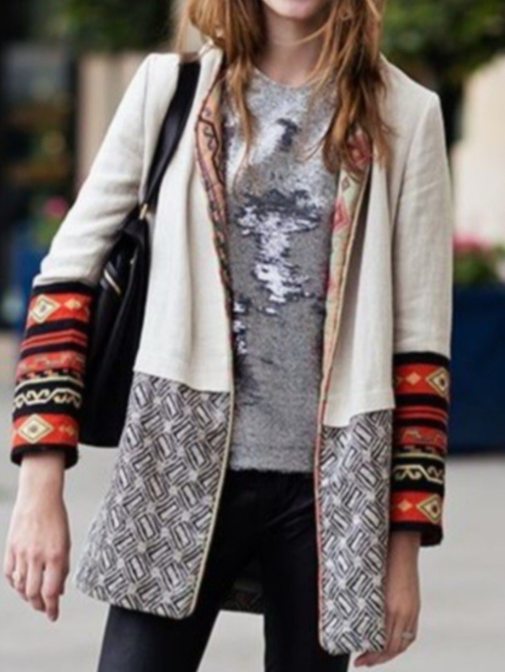 Sara Linen Blend Jacket Cardigan Coat